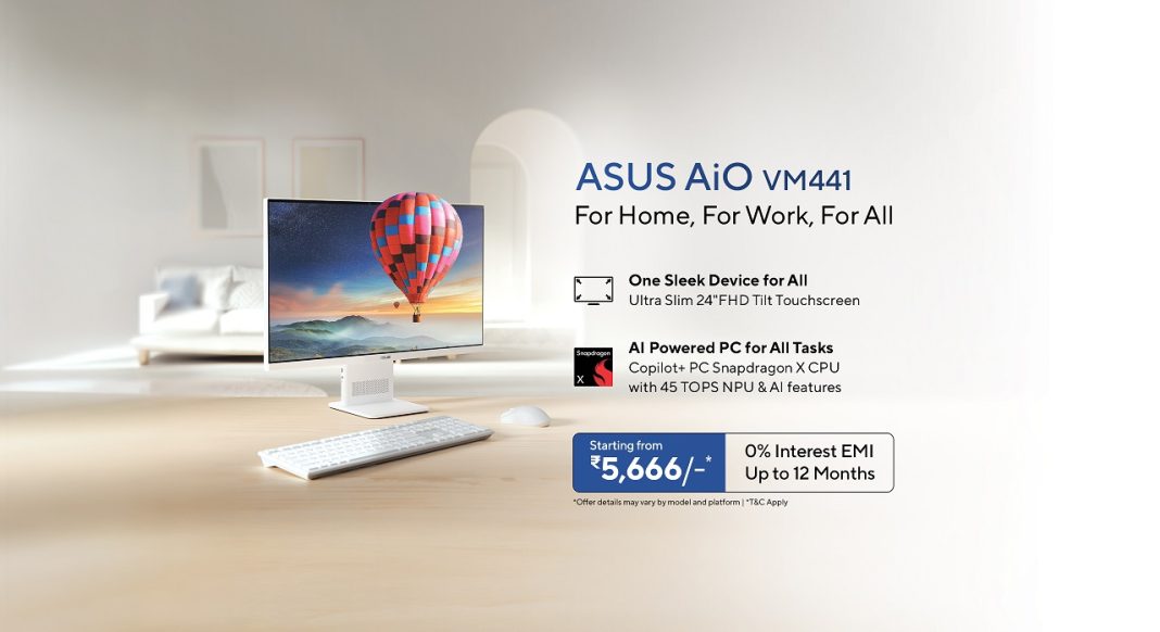 ASUS debuts industry’s first Snapdragon X powered AiO in India